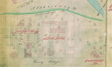 Alte Papierfabrik aus der Vogelperspektive